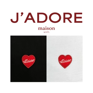 maison KEEPS | The Standard Adore Patch Logo Tee | เสื้อยืด ติดป้ายหัวใจปักโลโก้ มี 2 Size อก 38" & อก 42"