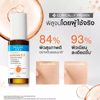 MizuMi Advance Niosome C Concentrate Serum 30 ml เซรั่มนีโอโซม ซี เข้มข้น 3% ผิวดูกระจ่างใส แข็งแรง ทนต่อมลภาวะและแสงแดด