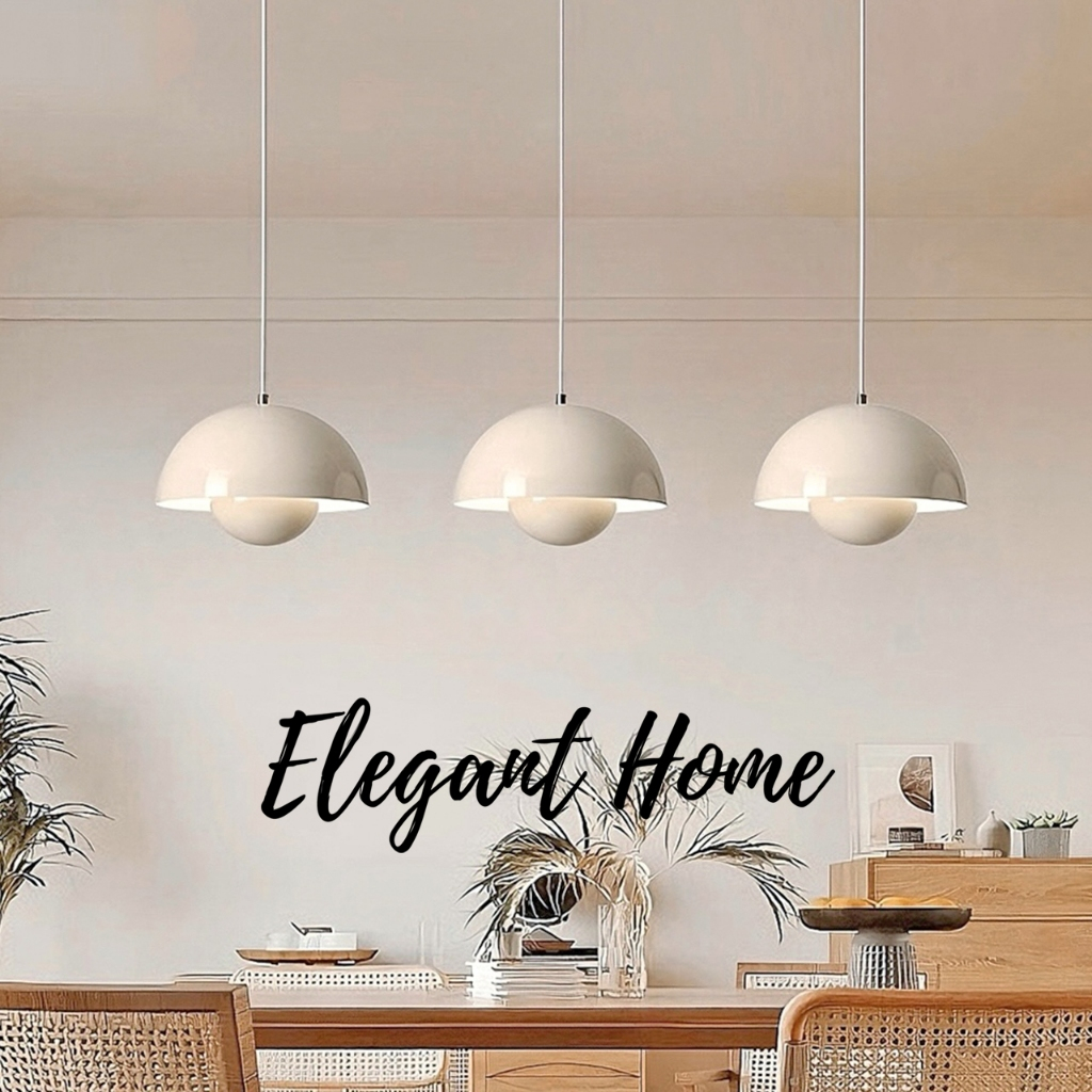 【Elegant Home】โคมไฟโต๊ะอาหาร โคมไฟระย้า โคมไฟแขวน สำหรับตกแต่ง เคาน์เตอร์บาร์ และโต๊ะอาหาร เรียบหรูสไตล์มินิมอล