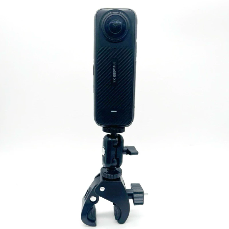 ขาจับแฮนด์ พร้อมหัวบอล2ตำแหน่ง สำหรับ Gopro , DJI OSMO ACTION , Insta360 , Action camera  Bike Clip & Double Ball head thumbnail 4
