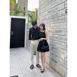 Couple Dobby Mini Dress เสื้อคู่มินิเดรส
