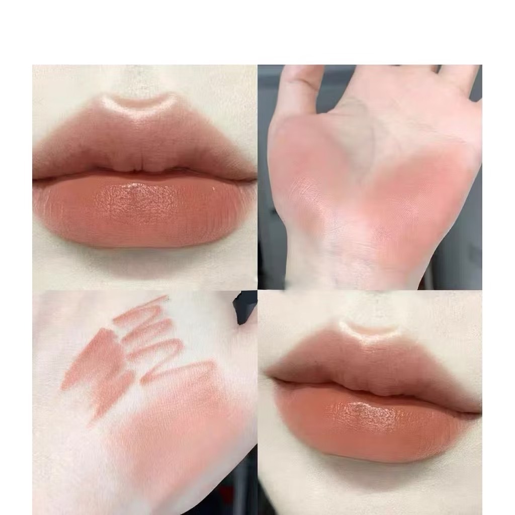 N469 Cappuvini ดินสอเขียนขอบปาก ลิปสติก เนื้อแมตต์ สองหัว พร้อมแปรงทาปาก เกลี่ยง่าย ติดทนนาน กันน้ำ - รูปที่ 4