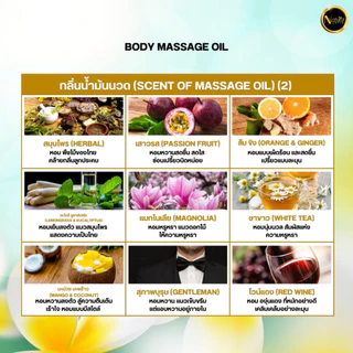 น้ำมันนวดอโรม่า น้ำมันธรรมชาติ เกรดสปาพรีเมี่ยม นวดง่าย ไม่เหนียวตัว Natural Sense Massage Oil