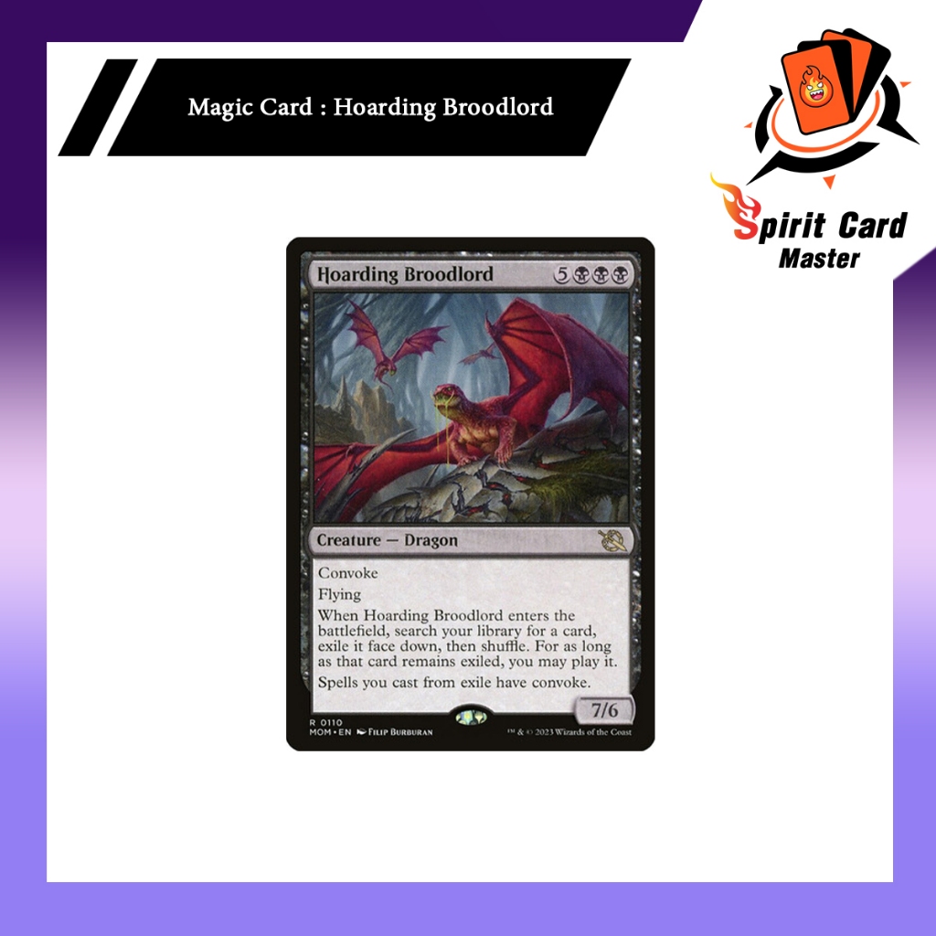 Magic The Gathering Single Card *Hoarding Broodlord* Rare MOM 0110