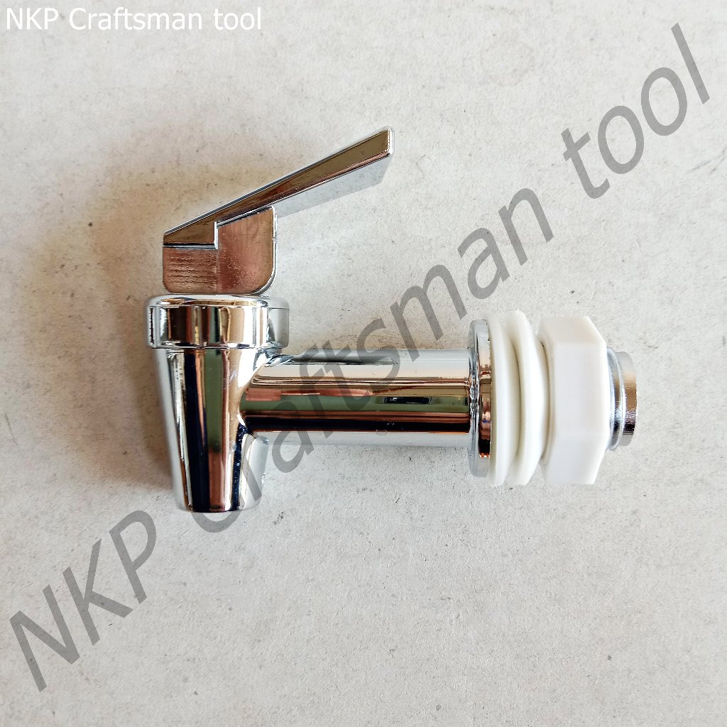 ก๊อกน้ำพลาสติก น้ำร้อนน้ำเย็น ตู้น้ำดื่ม (แบบโยกบน เกลียวนอก ชุปโครเมีนม) ก๊อกน้ำเย็น ABS (06-C3-2) 