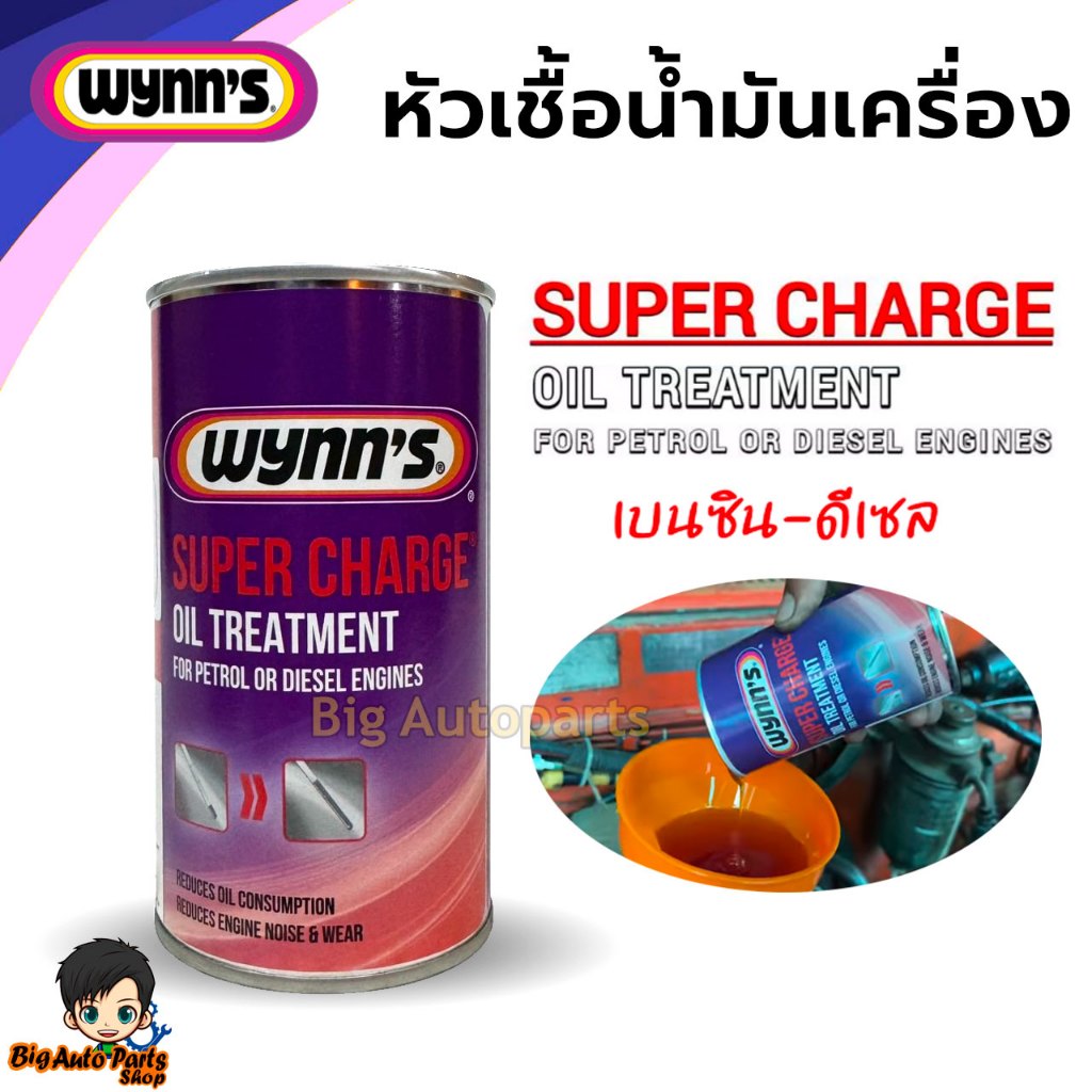 Wynn's หัวเชื้อน้ำมันเครื่อง ใช้ได้ทั้งเบนซินและดีเซล ขนาด300ml.