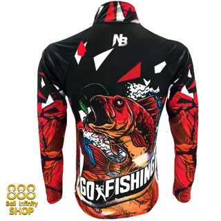 เสื้อตกปลา,ปั่นจักรยาน Set สี 6 Go Fishing มีให้เลือก 4 สี (สินค้าพร้อมจัดส่ง) ป้องกันแสง UV