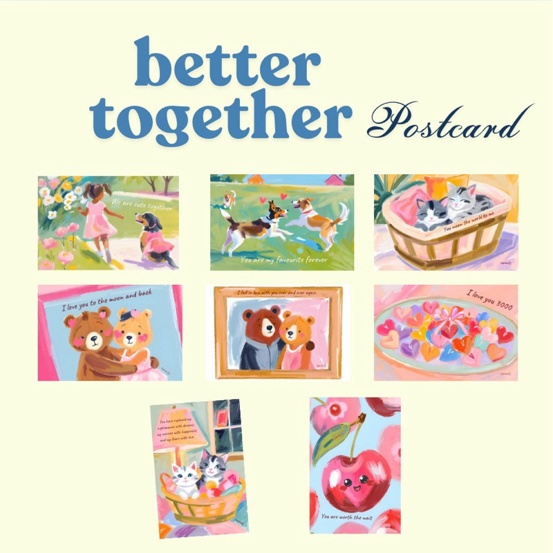 POSTCARD BETTER TOGETHER collection by AMOUR