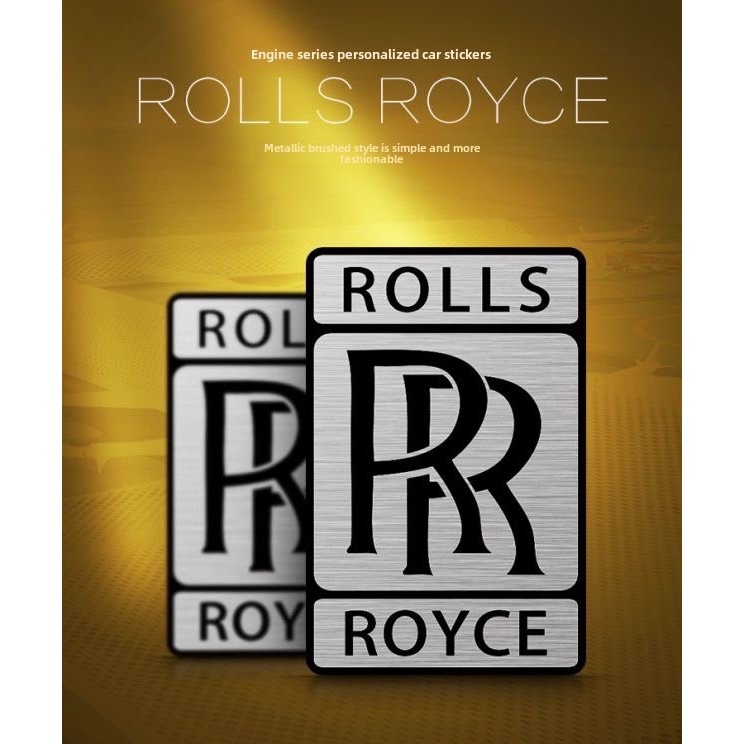 Rolls-Royce Rr Aviation Aircraft Engine Metal Texture self-Adhesive Stickers