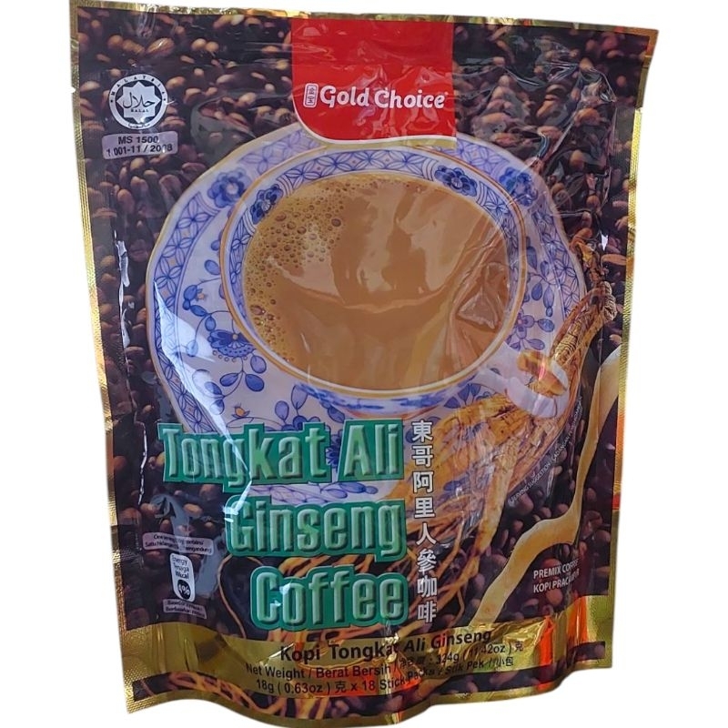 Gold Choice Tongkat Ali Ginseng Coffee กาแฟโสมตงกัตอาลี 324กรัม