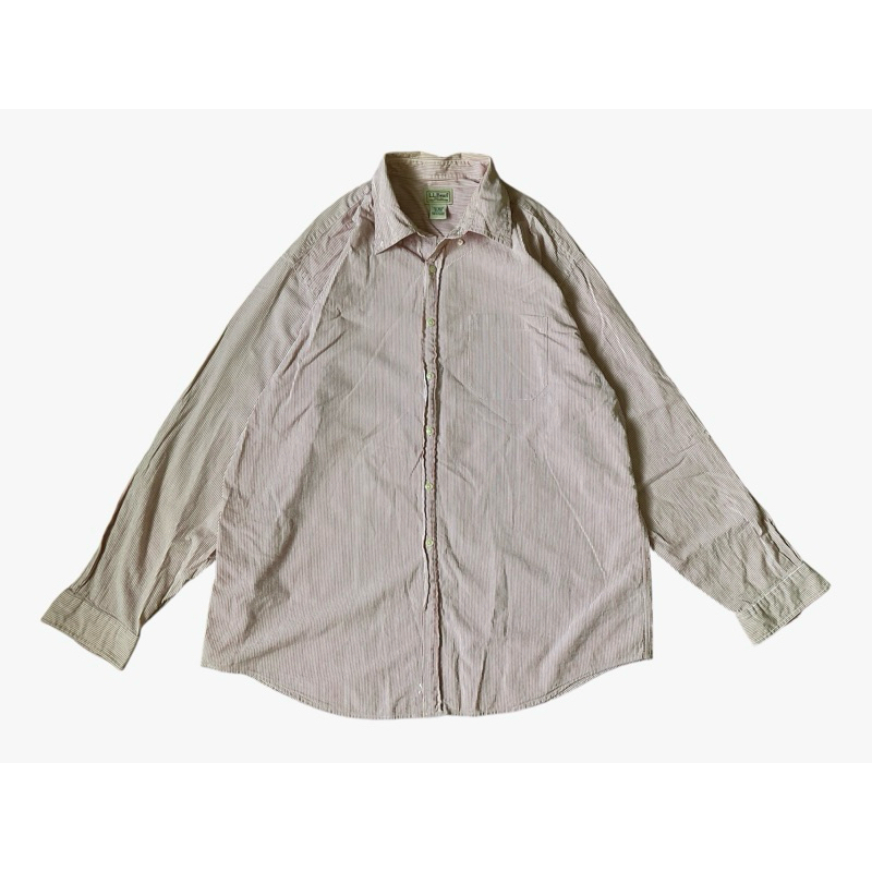 LL.Bean เสื้อเชิ้ตลายทาง ขาวแดง