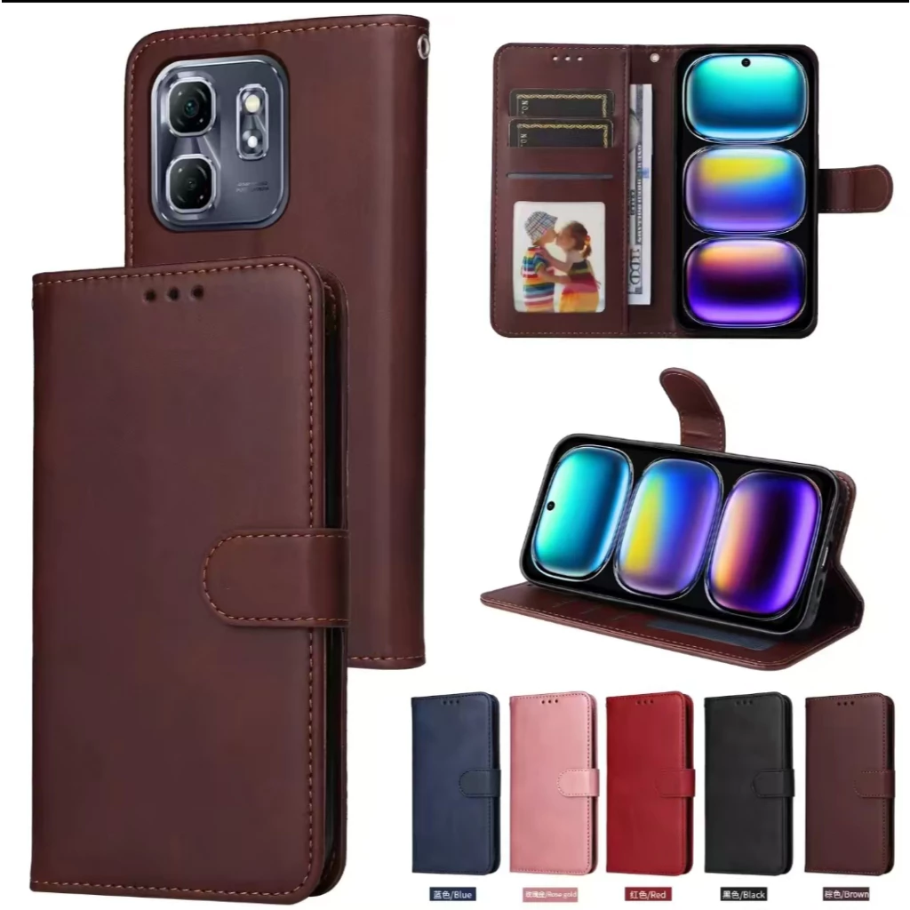 เคสฝาพับ มีล็อค สำหรับ Infinix Smart20 Smart9 Smart10 POP10 Hot50 Hot50i Hot50pro Hot50proPlus Hot30 Hot30i
