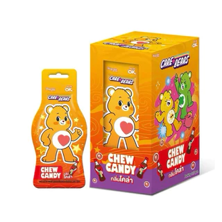 [1กล่อง 12 ซอง] OK CARE BEARS โอเค แคร์แบร์ ชิวแคนดี้ 4รสชาติ 16g.