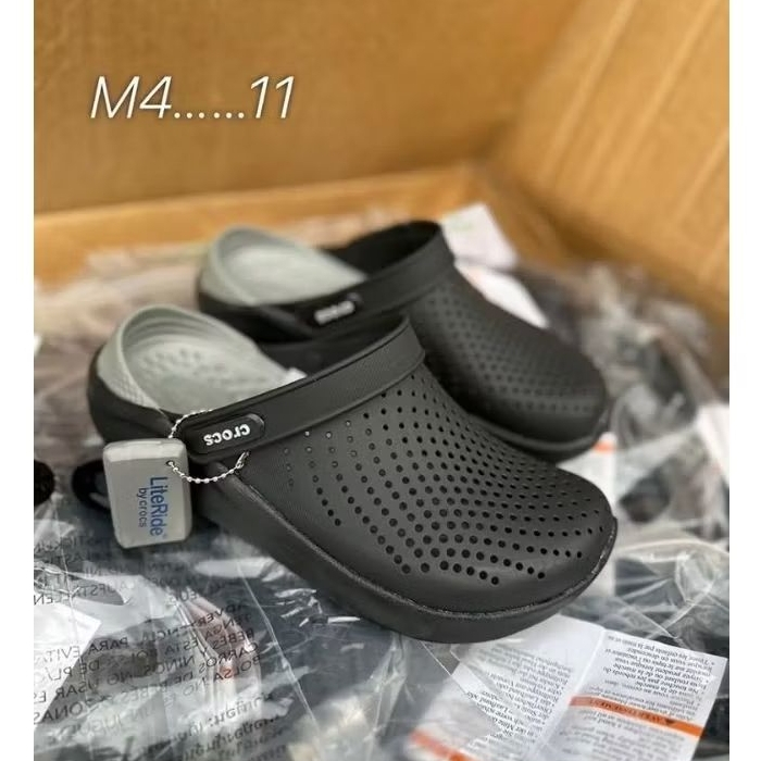 รองเท้าเเตะ Crocs size M4 - M7 (36-40) Crocs Lite Ride ผลิตจากยางอย่างดีนิ่มเบาไม่ลื่นใส่สะอาดเท้า