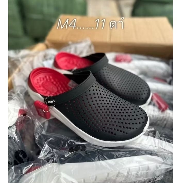 รองเท้าเเตะ Crocs size M4 - M7 (36-40) Crocs Lite Ride ผลิตจากยางอย่างดีนิ่มเบาไม่ลื่นใส่สะอาดเท้า