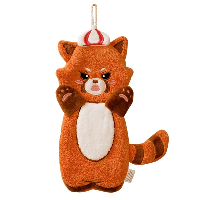 ShopAt.Two[NP-7197] ผ้าเช็ดมือการ์ตูนน่ารัก ผ้าเช็ดมือแบบแขวน ซับน้ำได้ดี - รูปที่ 4