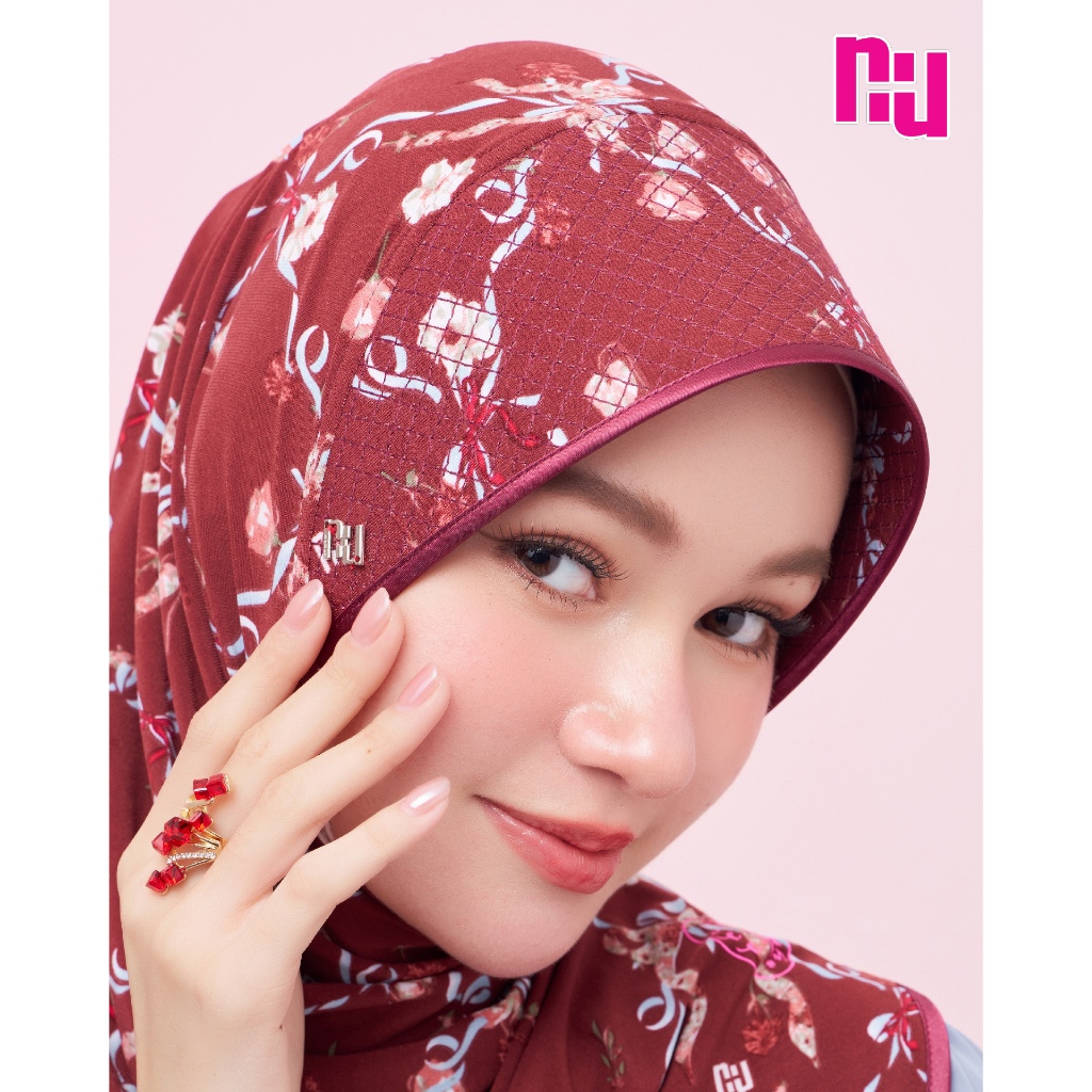 NUNUH GIFT ผ้าคลุมผมฮีญาบมุสลิมแบบสวมสำเร็จ ทรงหัวแข็ง (HKY-N)