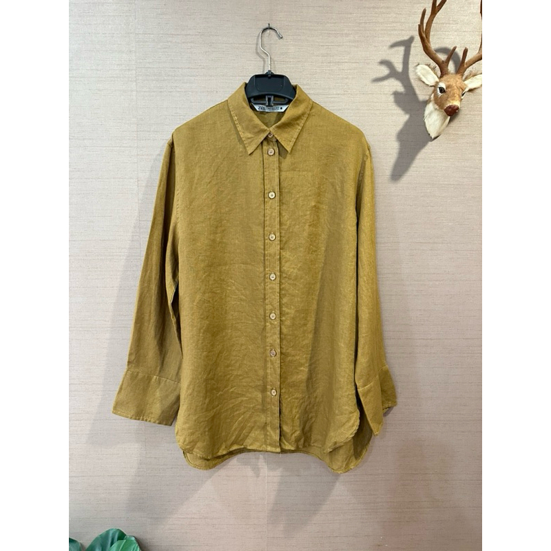 Zara Linen Business Tops for Women