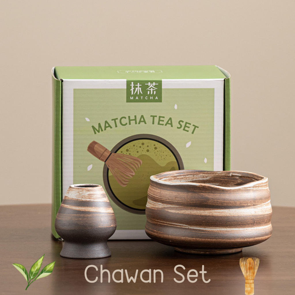[sale‼️ล้างสต๊อก] ชุดถ้วยชงมัทฉะ (2ชิ้น) Chawan set ชุดชงชาญี่ปุ่น ถ้วยชงมัทฉะ(Chawan)