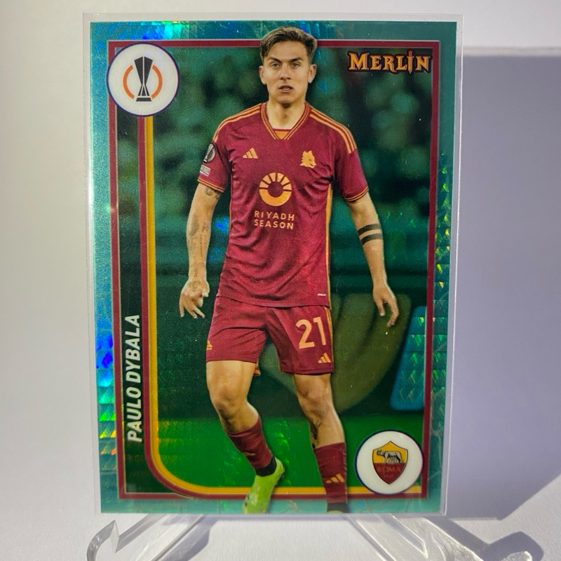 การ์ดนักฟุตบอล Paulo Dybala AS ROMA TOPPS MERLIN