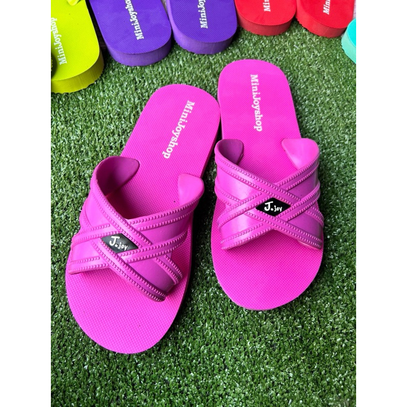 รองเท้าแตะทูโทน แบบสวม (สีล้วน) - รูปที่ 7