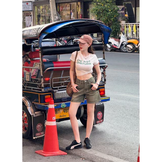 Proudly.bkk Sun Summer short jeans ยีนส์ขาสั้น ซัมเมอร์ ผ้ายีนส์ฟอกไม่ยืด