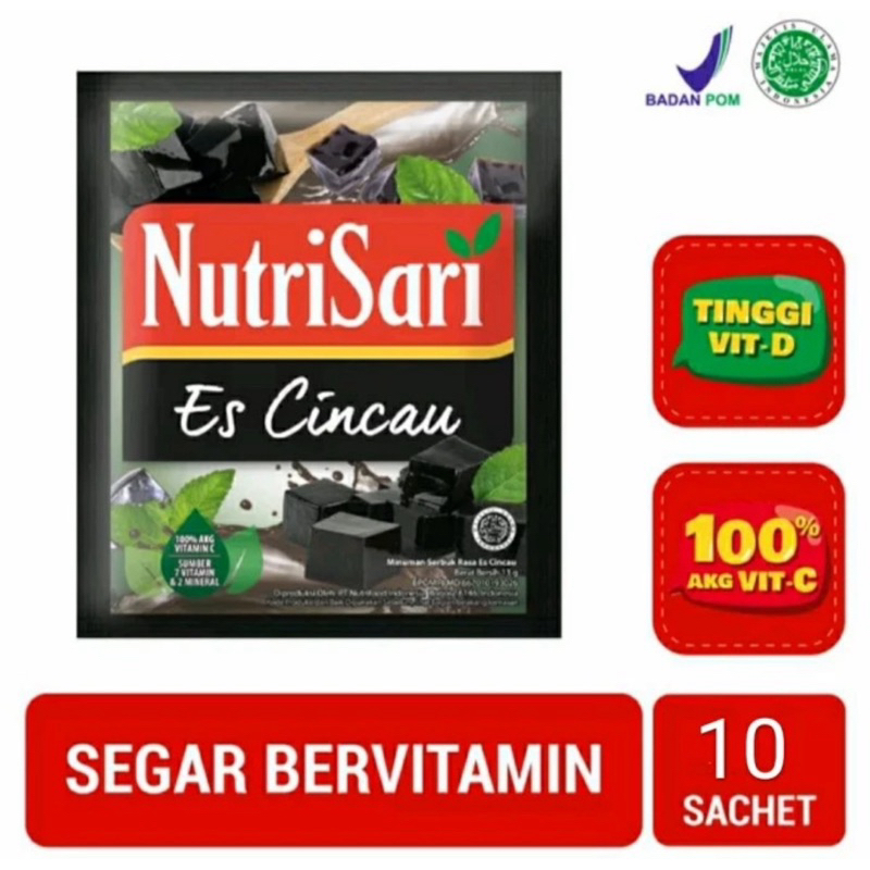 Indonesia Nutrisari Es Cincau Ice Grass Jelly @10 Sachets