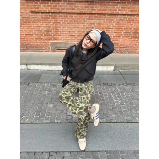 กางเกงลายทหาร #Military jeans กางเกงขายาว พรีออเดอร์