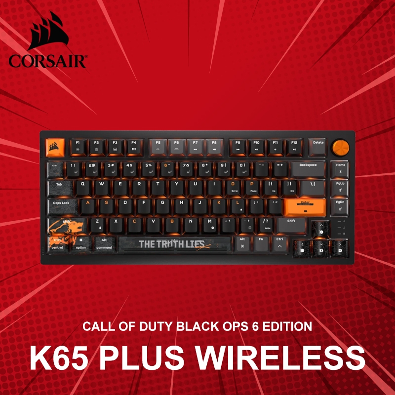 คีย์บอร์ด Corsair รุ่น K65 Plus Wireless Call of Duty: Black Ops 6 Edition (ภาษาอังกฤษ) ประกันศูนย์ 