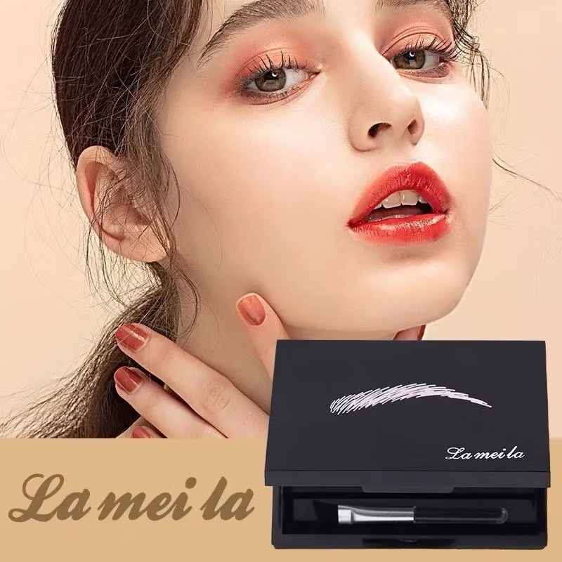 M470 Lameila ที่เขียนคิ้ว เนื้อฝุ่น พร้อมแปรงเขียนคิ้ว 3 สี กันน้ำ กันเหงื่อ ติดทนนาน