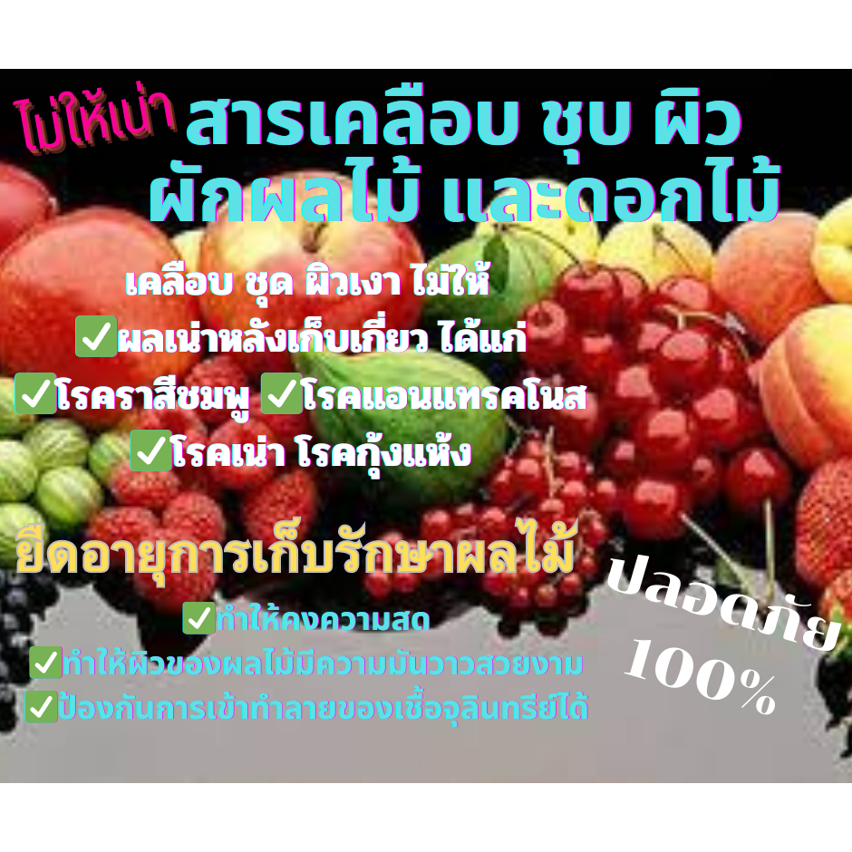 สารชุบผลไม้ ชุบ เคลือบ กันเน่า ผลเน่า ชุบก่อนเก็บ ขาย ไม่เน่า ไม่ดำที่ผล ยืดอายุผักผลไม้ ไม่ให้เน่า รักษาความสด ราคา ถูกที่สุด ดีลบีเคเค แกลเลอรีภาพที่ 3