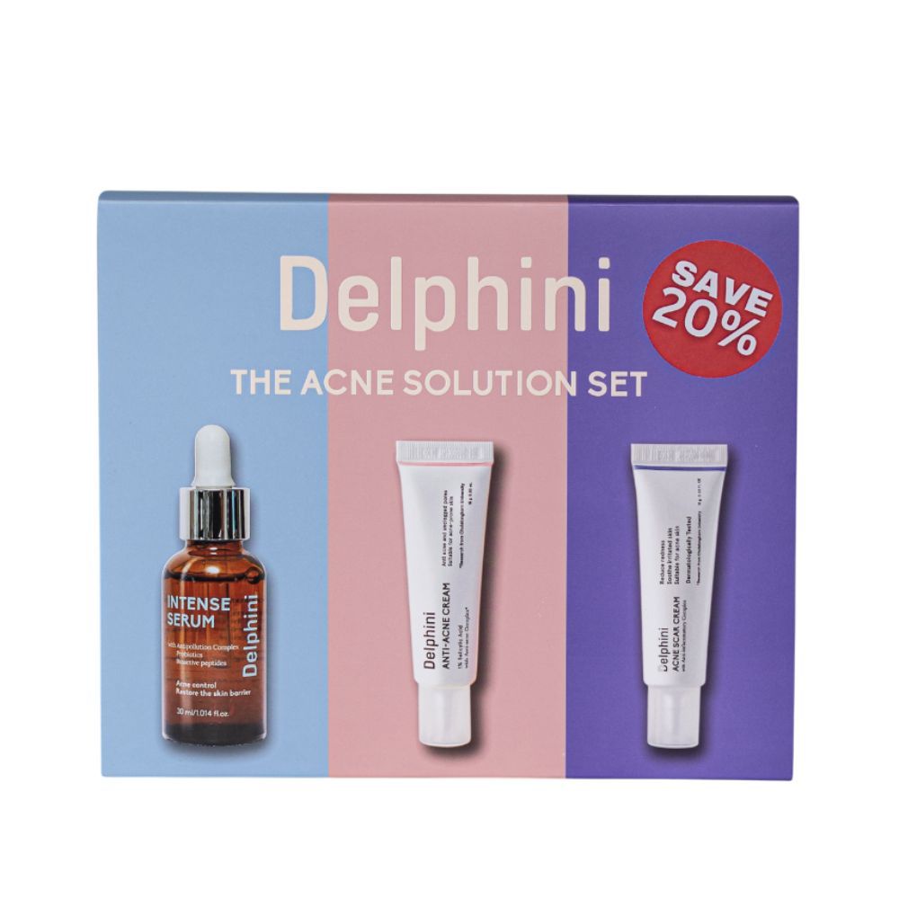 ACNE-SOLUTION SET : Intense Serum 3.0 (Advance Formula) + Anti-Acne Cream + Acne Scar Cream