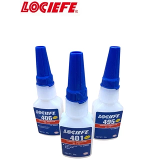 LOCTTLFกาวเบอร์401 406 480 495กาวอเนกประสงค์ ใช้งานหลากหลายประโยชน์ ยึดติดพลาสติก ยางและโลหะ ขนาด20กรัม