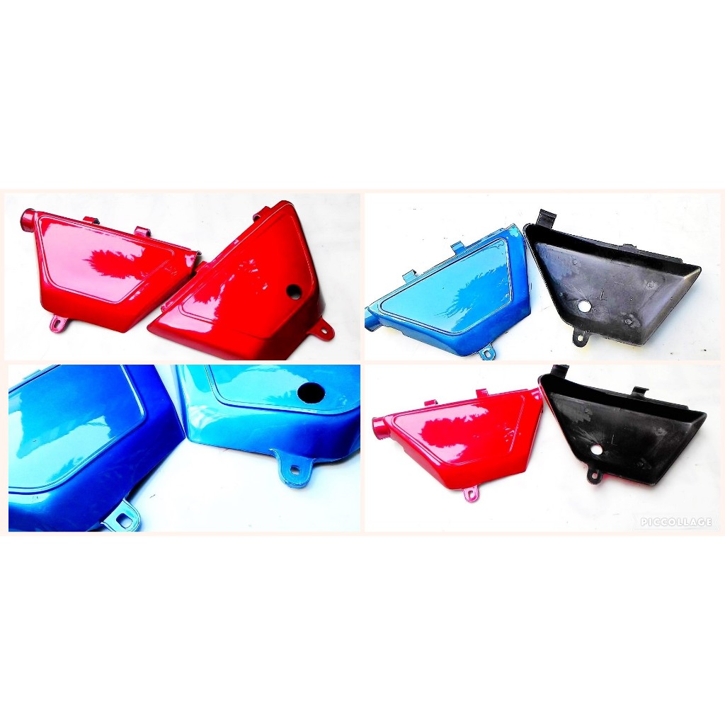 ฝากระเป๋า ซูซูกิ TS100C สีแดง-ฟ้า