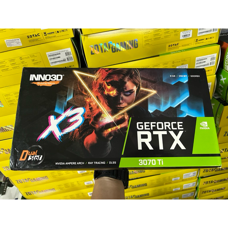 (กล่องเปล่า) การ์ดจอRTX 3070Ti inno3d