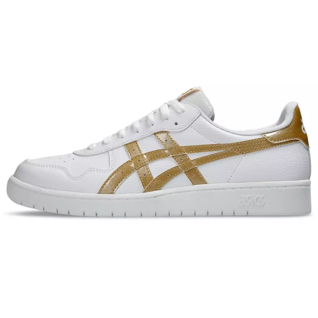 ASICS : 1203A564.103 JAPAN S UNISEX SPORTSTYLE ชายหญิง รองเท้าแฟชั่น ของแท้ WHITE/PURE GOLD