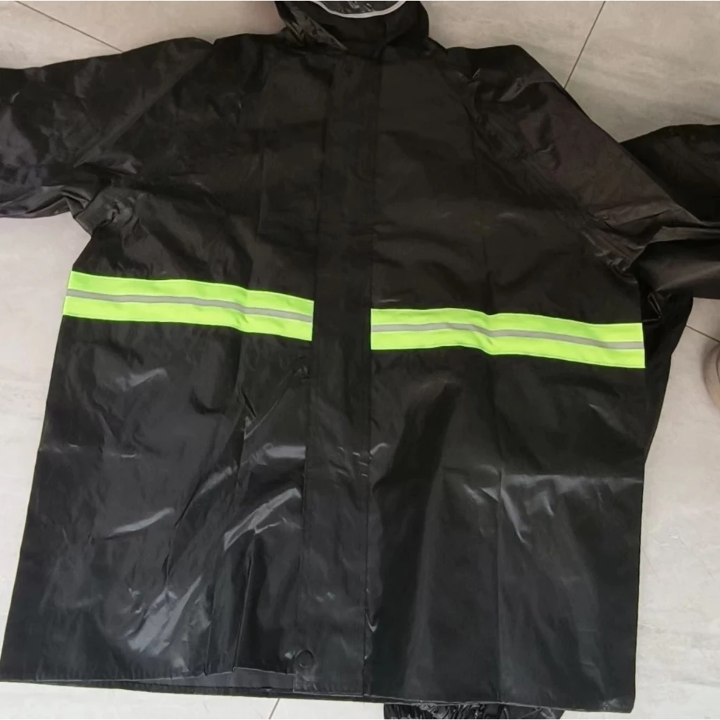 เสื้อกันฝน Alitech สีกรมท่า แถบสะท้อนแสง XL 2XL 3XL 4XL thumbnail 5
