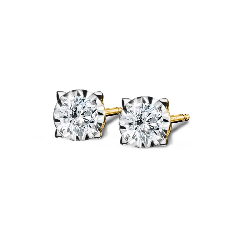 Jubilee Diamond ต่างหูเพชร Atelier Modernist Stud Earrings เพชรแท้
