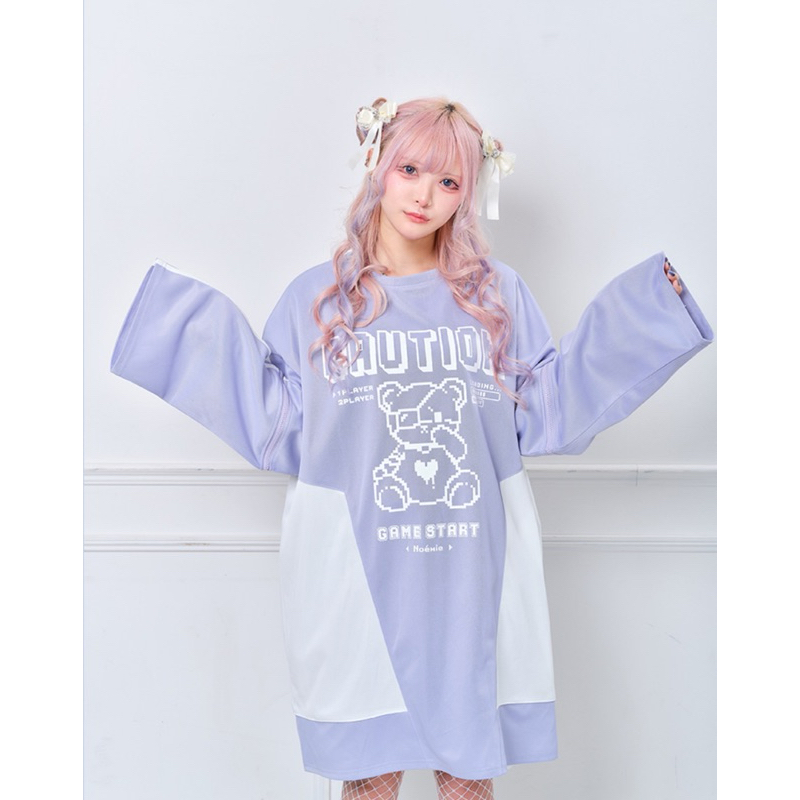 เสื้อโอเวอร์ไซด์ผ้าวอร์ม แบรนด์ NOEMIE  ตรงแขนเป็นซิปถอดออกได้ เท่มากๆ สีพาสเทล น่ารักมากๆค่ะ😘💕แบรนด