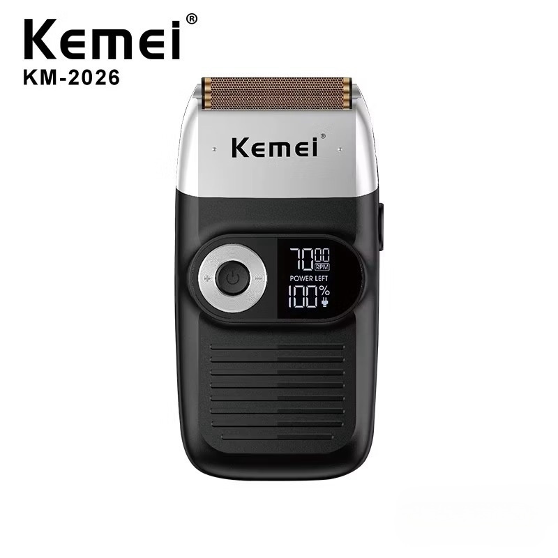 Kemei 2 In 1 มีดโกนหนวดไฟฟ้า หน้าจอ Lcd แบบพกพา km - 2026