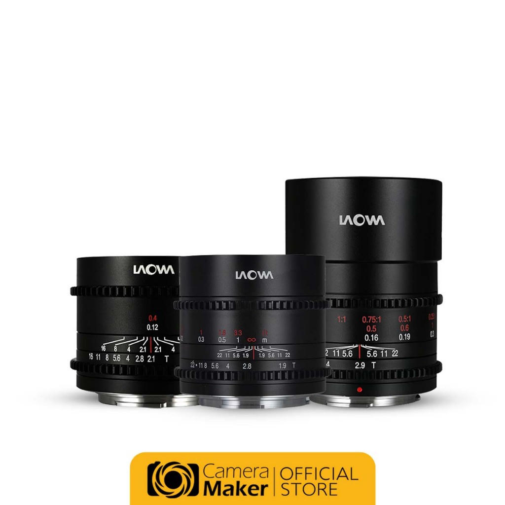 Laowa Cinema WIDE MACRO PACK Set เลนส์สำหรับกล้อง MFT (ประกันศูนย์)