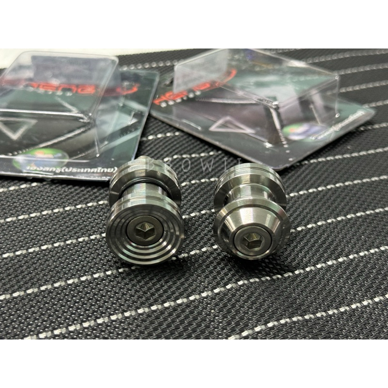 บูชยึดท่อเลสCNCด้าน สำหรับเวฟ Wave125R/S/I ไฟเลี้ยวบังลม  งานเฮงสกรู
