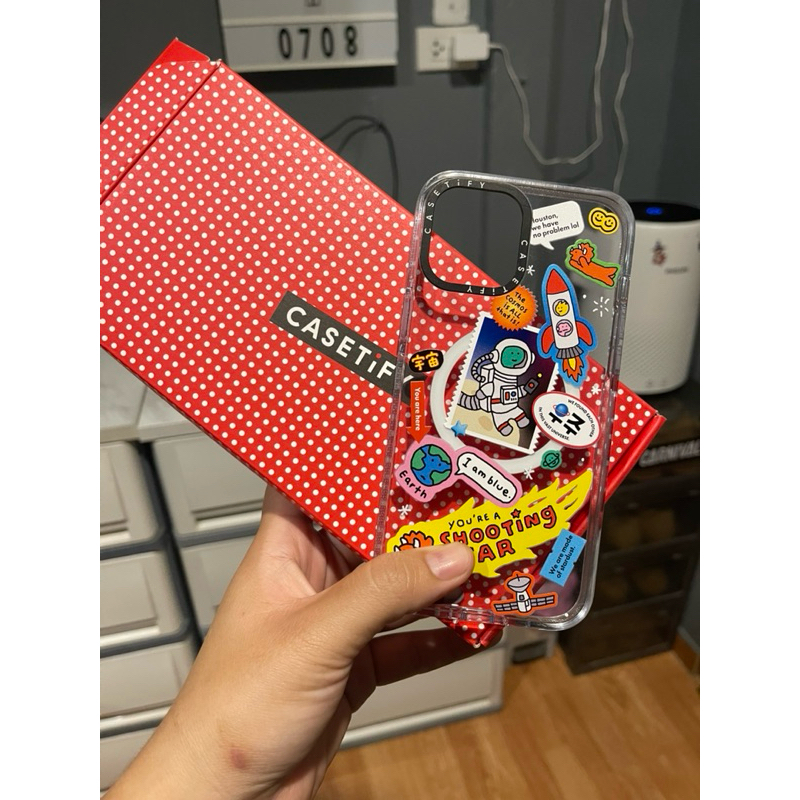 ปล่อยต่อเคสมือสอง iphone 12 pm ค่ะ ยี่ห้อcasetify (ลาย joguman studio’s galaxy) ของแท้100%