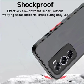 เคสขอบสี หลังด้าน VIVO Y200 Y19S Y100 Y03 Y03T Y04 Y29 Y39 Y18 Y27 Y28 4G V40 V40Pro V30 V30Pro Y11 Y12 เคสกันกระแทก 025
