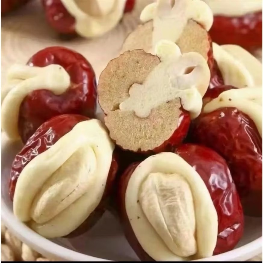 พุทราอบแห้ง พุทรานมชีส ไส้อัลมอนด์ หอม มัน อร่อยเคี้ยวเพลิน อร่อยทานง่าย
