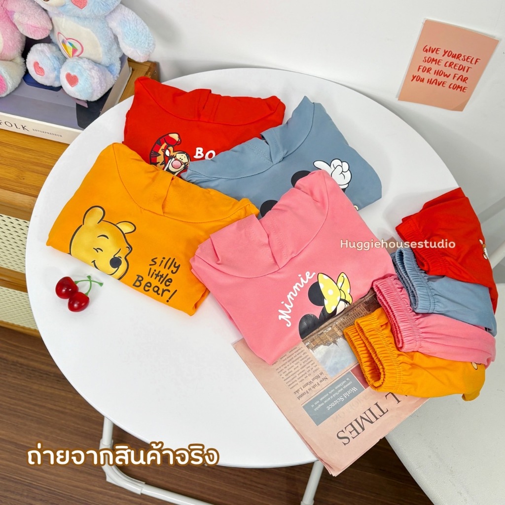 พร้อมส่ง ย46-ย49 4556  ชุดเซ็ทฮู้ดขาสั้น