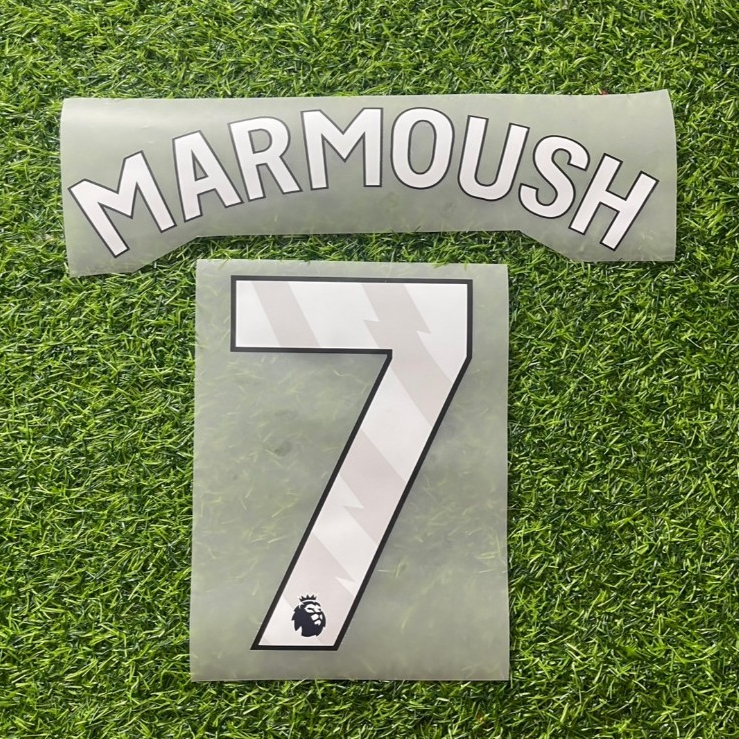 ฟ้อน EPL ชื่่อ-เบอร์ ทีม แมนฯซิตี้ (สีขาว) 2024/25