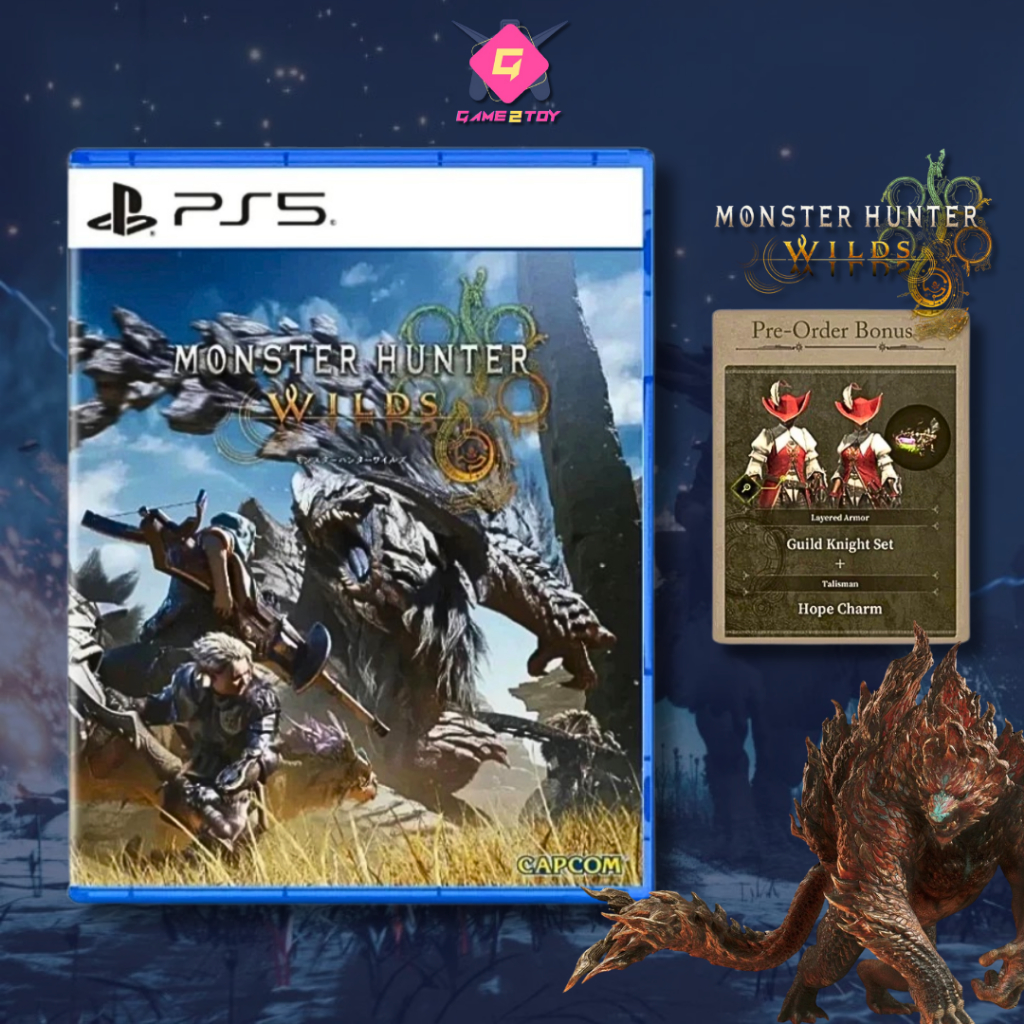 PS5 Monster Hunter Wilds (Z3/Asia) สินค้าพร้อมส่ง