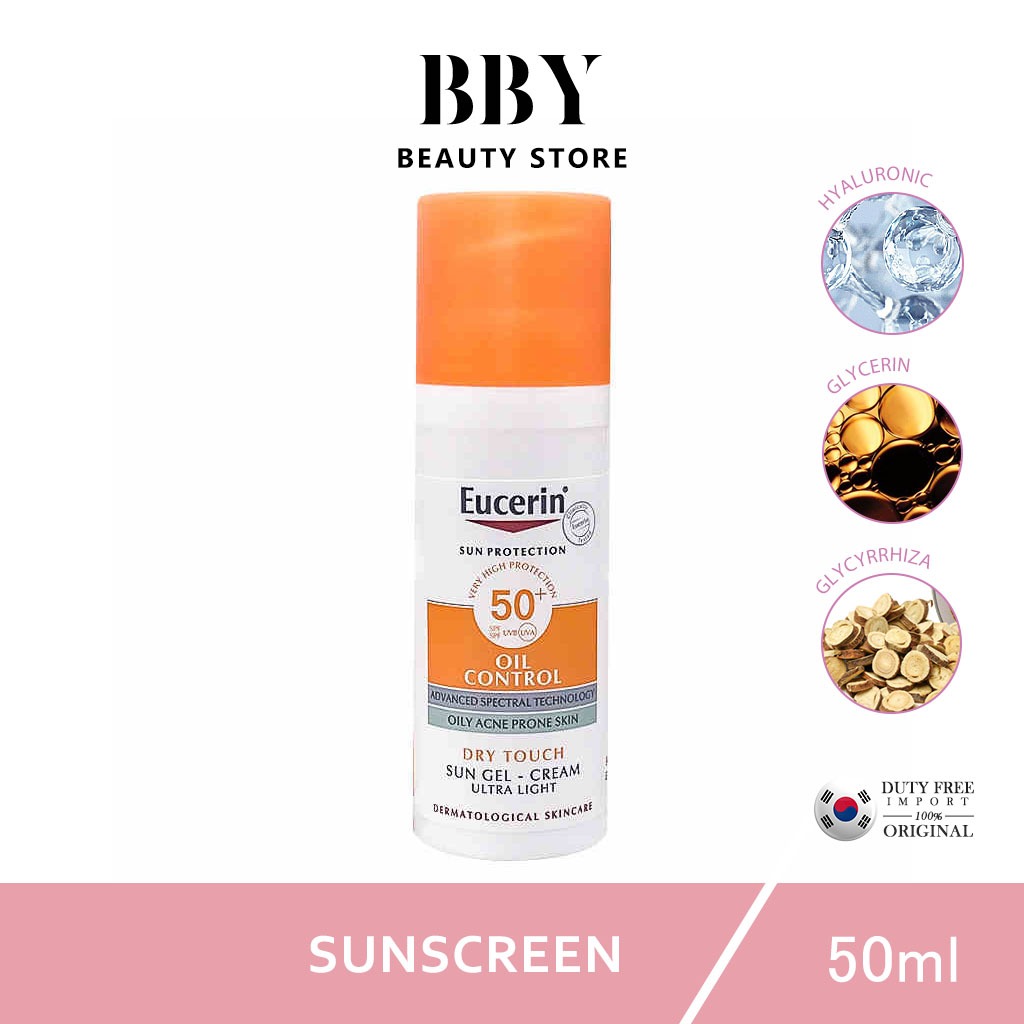 E*ucerin ไวท์เทนนิ่ง แอนตี้เอจจิ้ง ซันสกรีน 50mlเอสพีเอฟ 50+