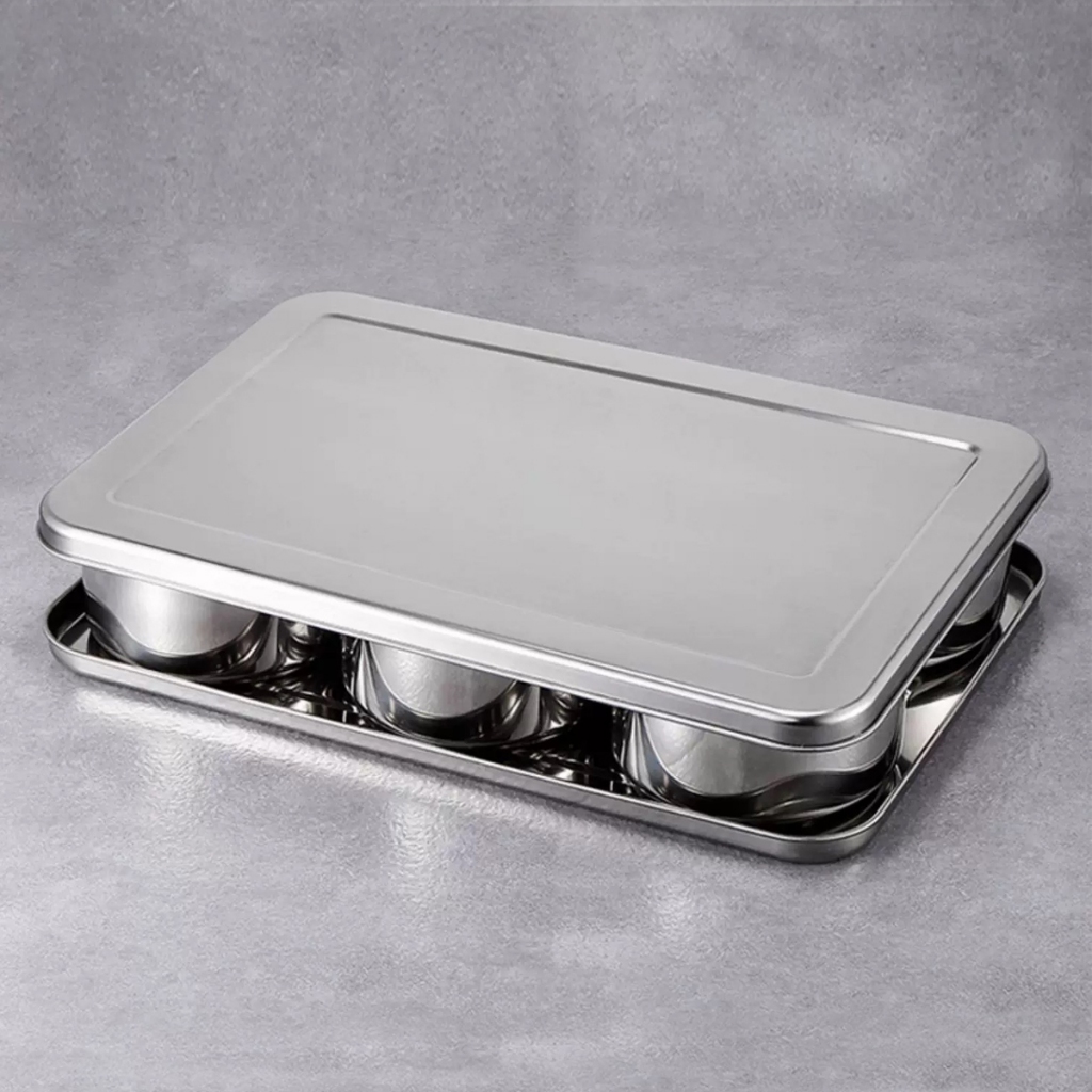 สแตนเลสใส่อาหาร กล่องใส่เครื่องปรุงสแตนเลส กล่องใส่อาหารสแตนเลสเกรด304 ที่ใส่เครื่องปรุง - รูปที่ 7